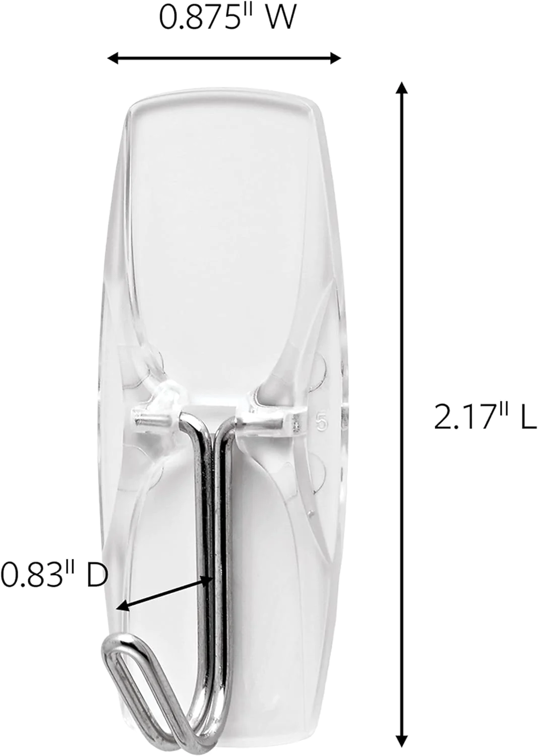 Command Medium Wire Toggle Hooks, Damage Free Hanging Wall Hooks with Adhesive Strips, No Tools Wall Hooks for Hanging Christmas Decora