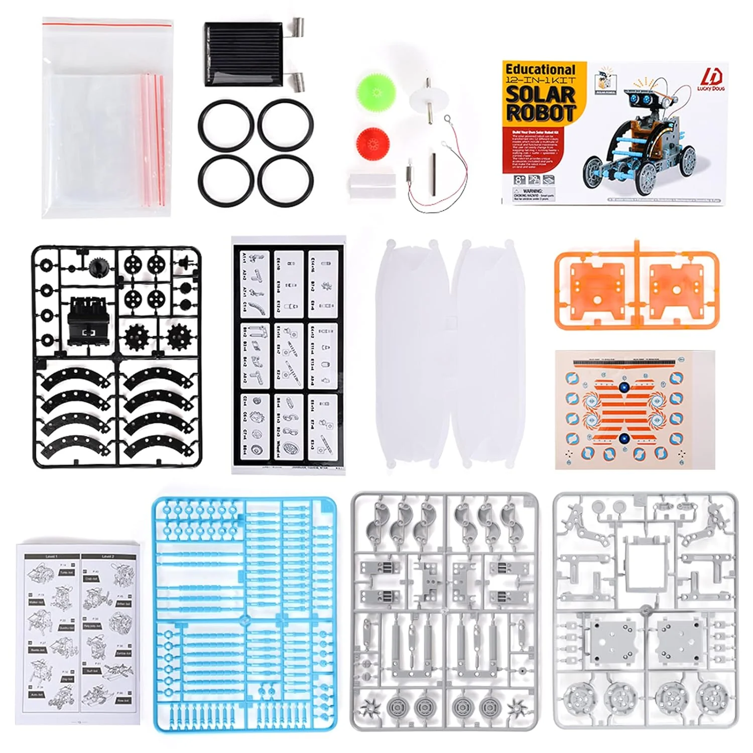 Great Choice Products 12-In-1 Stem Solar Robot Kit Toys Gifts For Kids 8 9 10 11 12 13 Years Old, Educational Building Science Experiment Set …