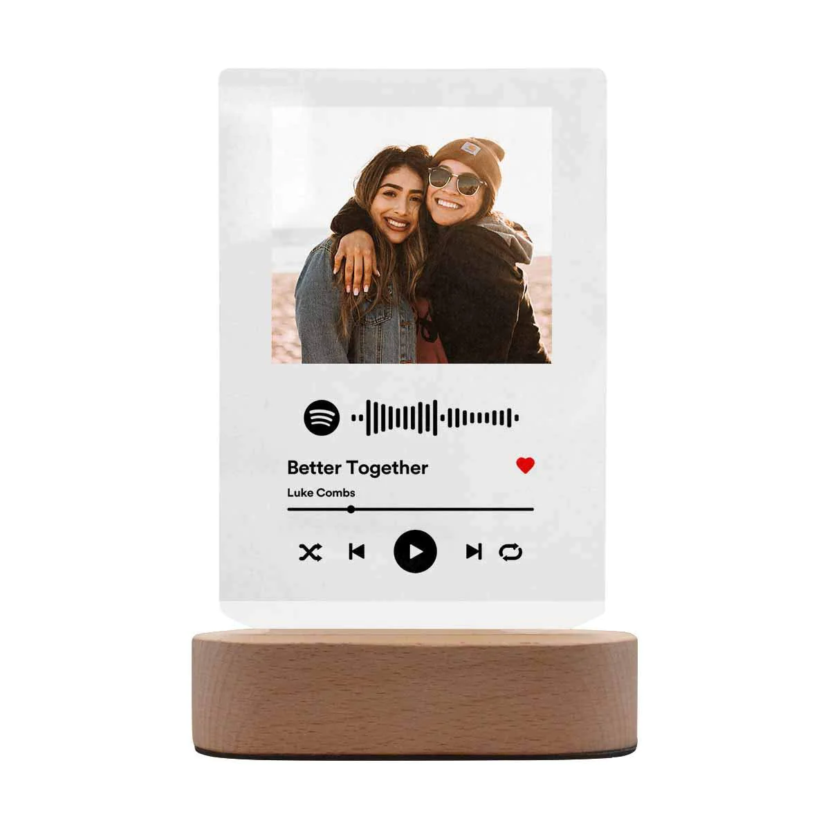 FunStudio personalized acrylic song with photo custom acrylic album cover gifts for music lover friends sister