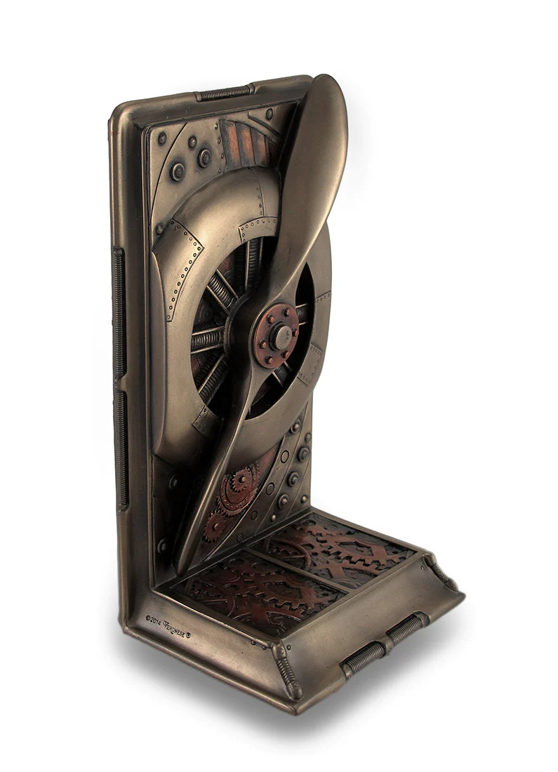 Veronese Design Steampunk Metallic Bronze / Copper Finished Plane Propeller Single Bookend