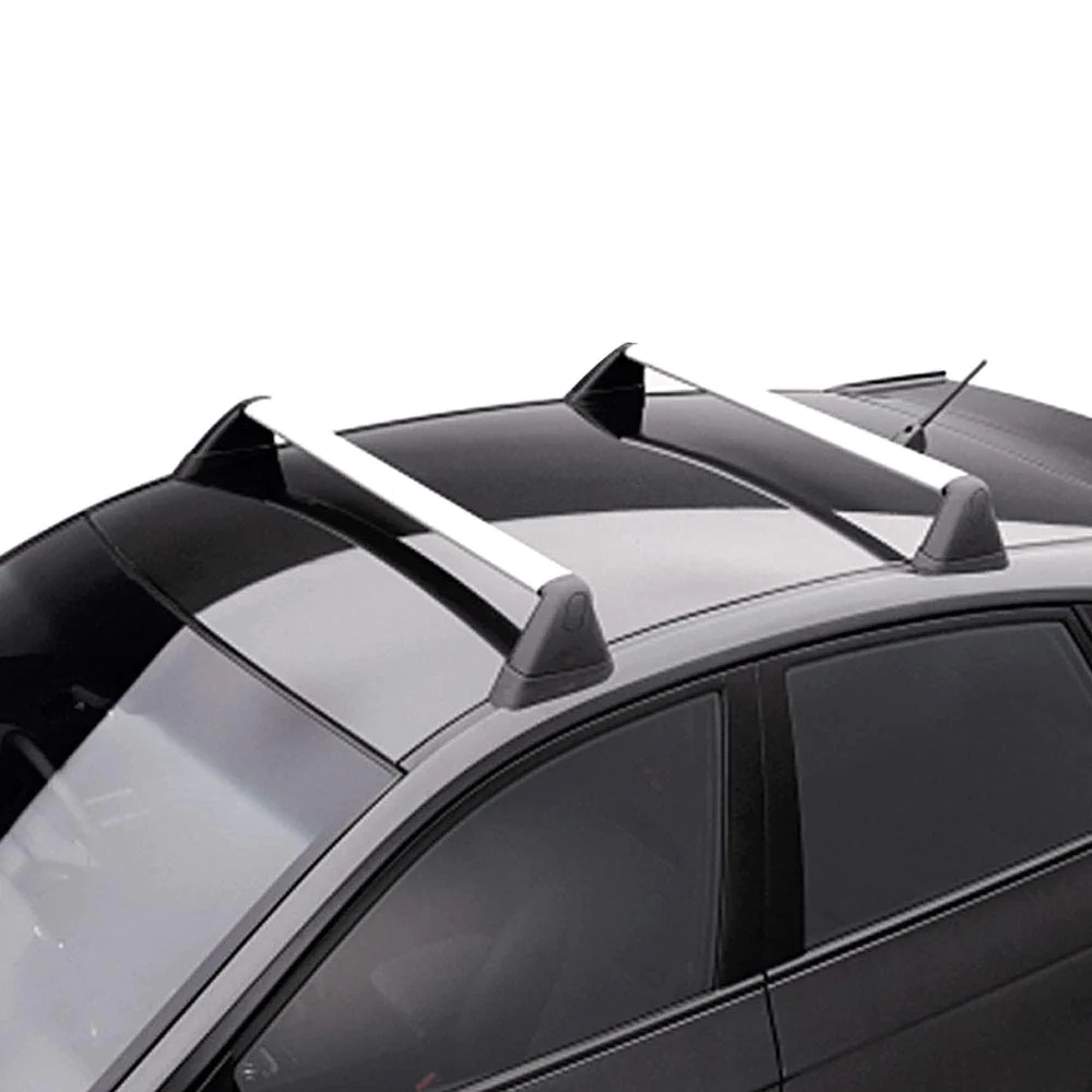 IKON MOTORSPORTS Cross Bars Compatible With 2008-2011 Subaru Impreza 2008-2014 WRX, Factory Style Silver Roof Rack Cross Bars By IKON MOTORSPORTS
