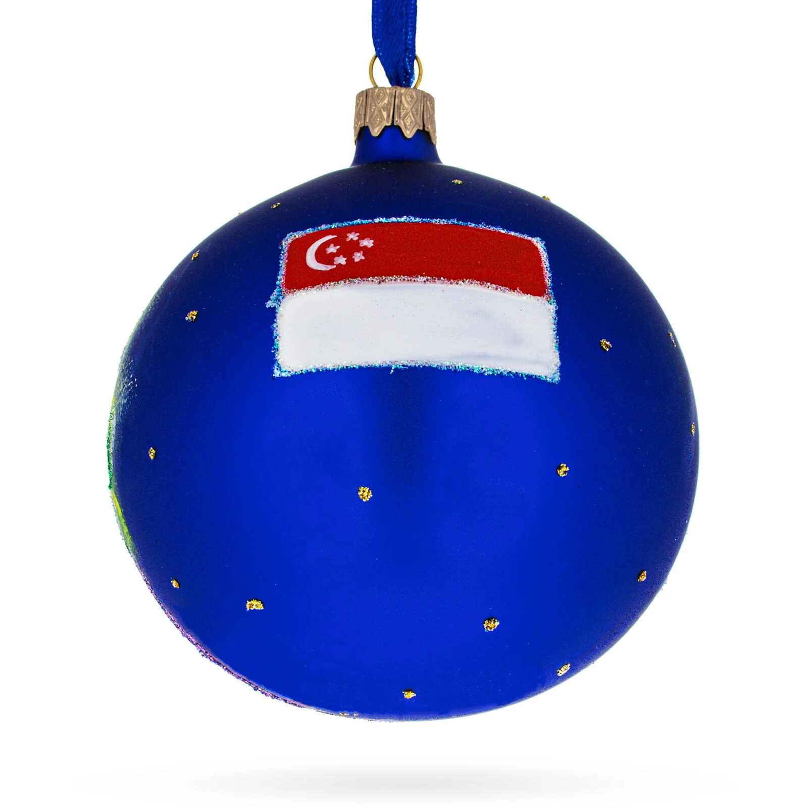 Great Choice Products Botanic Gardens, Singapore Glass Ball Christmas Ornament 4 Inches