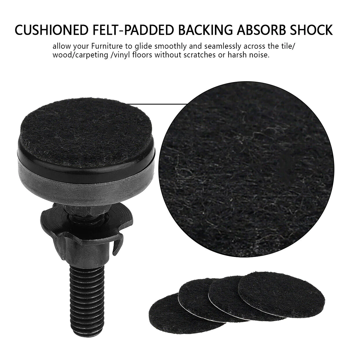 Great Choice Products 4Pcs Furniture Levelers Heavy Duty Furniture Leveling Feet Adjustable Leg Best