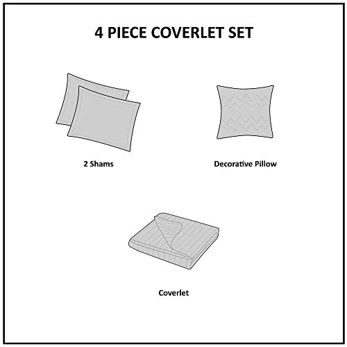 Mi Zone Cozy Quilt Set, Casual Modern Vibrant Color Design All Season Teen Bedding, Coverlet Bedspread, Decorative Pillow, Girls