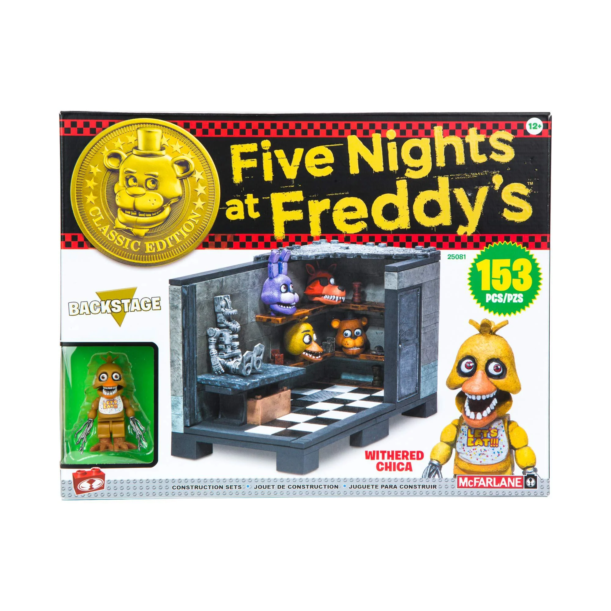 mcfarlane toys five nights at freddy&s;s backstage &s;classic series&s; medium construction set