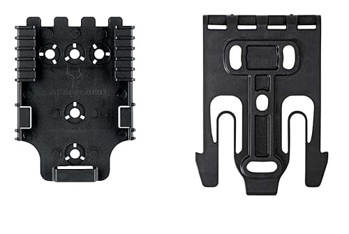 Safariland QLS 1-2 Quick Locking System Kit, Platform Attachment for Duty Holsters and Accessories with Locking Fork and Receive
