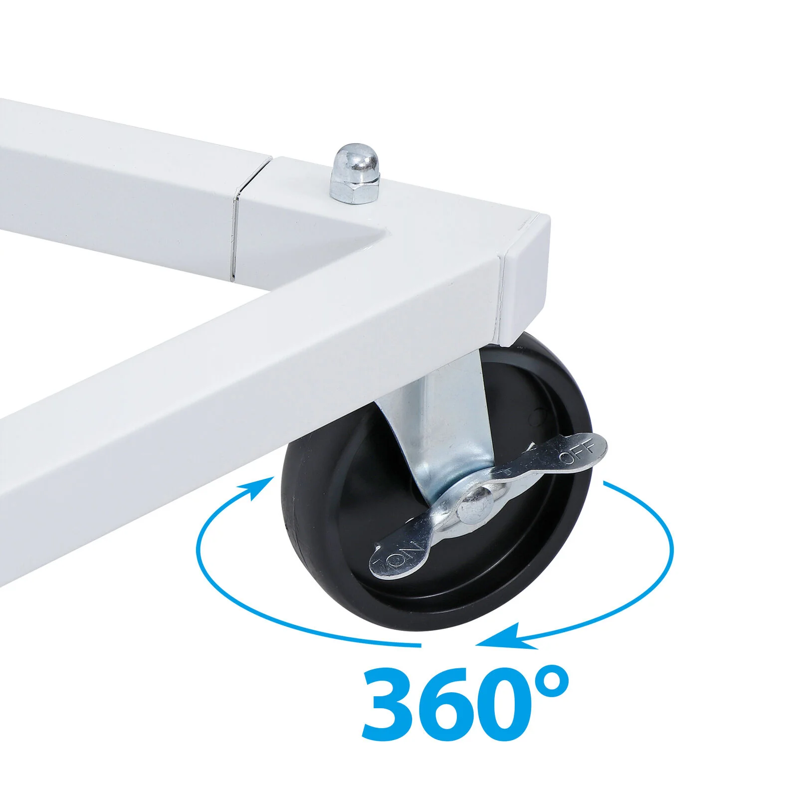 Segawe Heavy Duty Metal Rolling Clothes Garment Rack Collapsible Clothing Stand Wheels