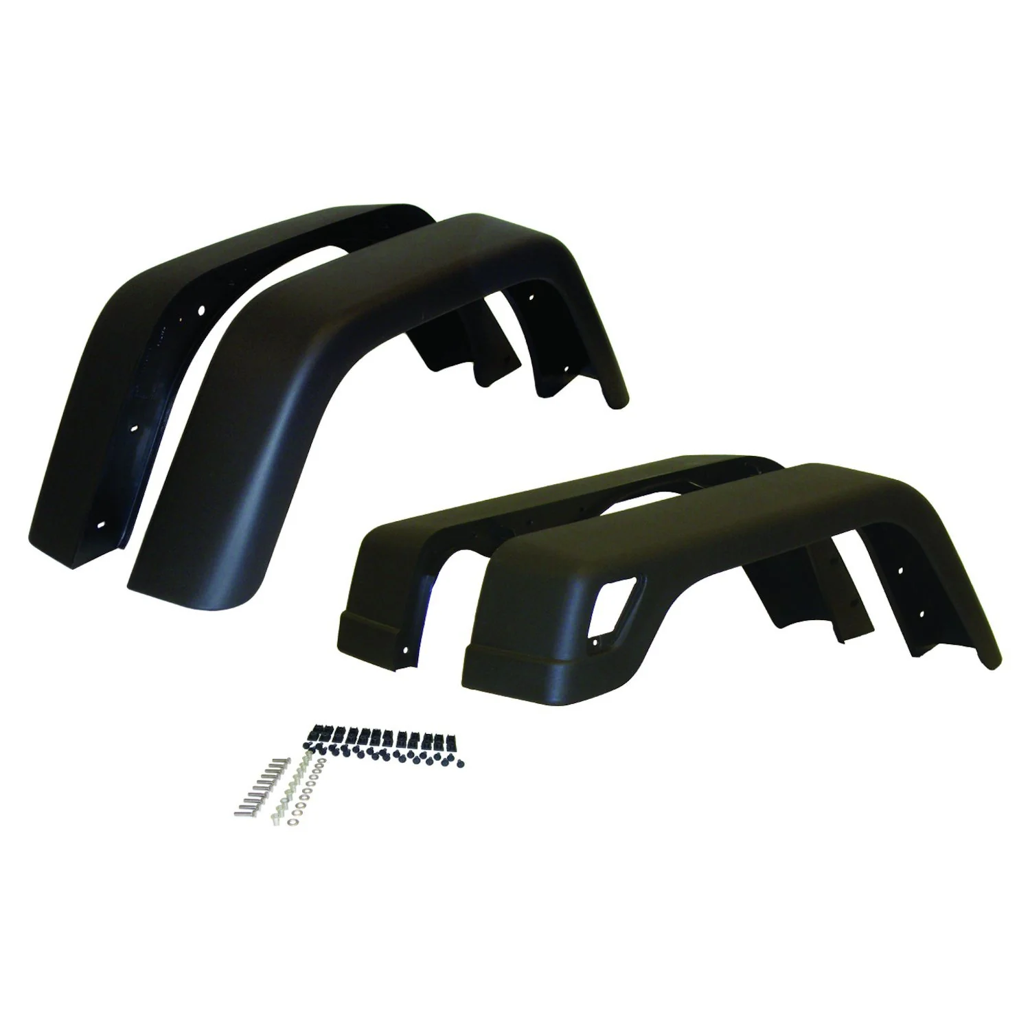 Crown Automotive Jeep Replacement Crown Automotive 55254918K7 Fender Flare Kit Fits 97-06 Wrangler (TJ)