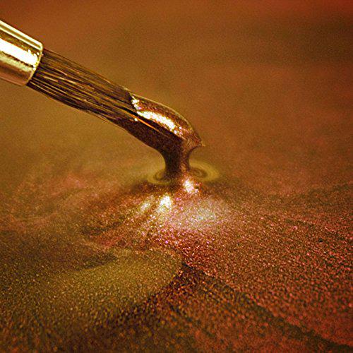 Rainbow Dust ready-to-use metallic dark gold 100% edible food paint for cake and icing decoration by rainbow dust