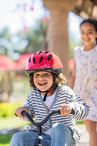 Joovy Noodle Multi-Sport Helmet S-M, Kids Adjustable Bike Helmet, Red