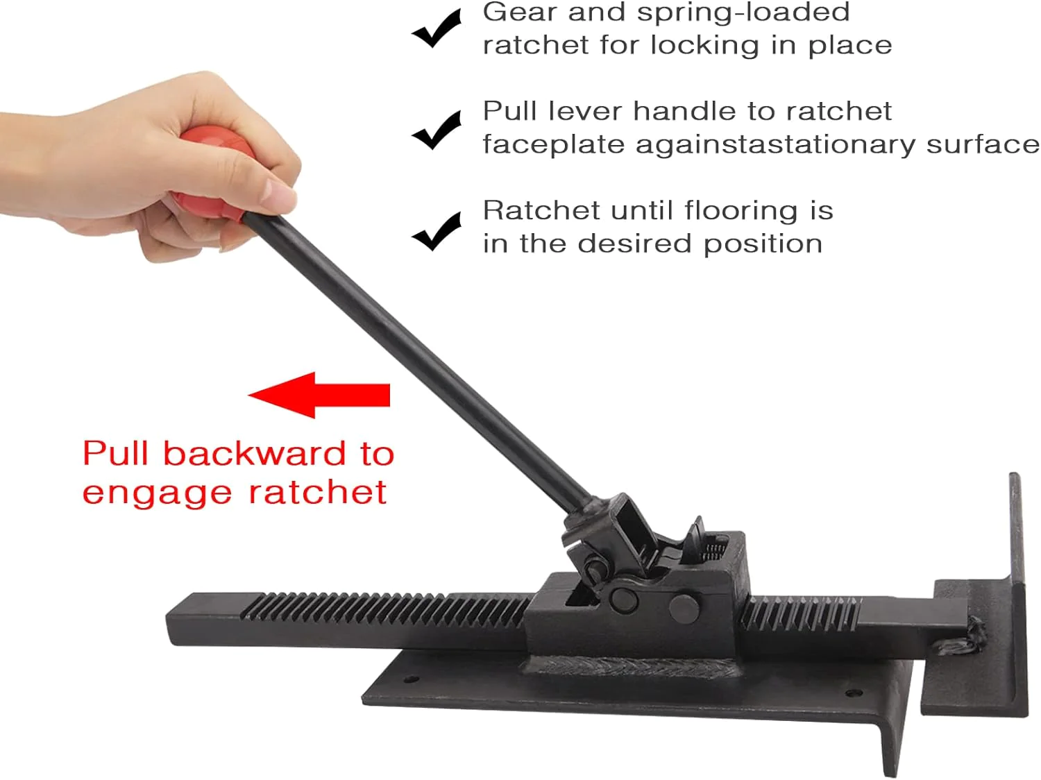 YOHIB OEM Hardwood Flooring Jack Tool for Laminate Flooring Installation Wood Floor Jack Install Tool - Professional Hardwood Flooring Ja
