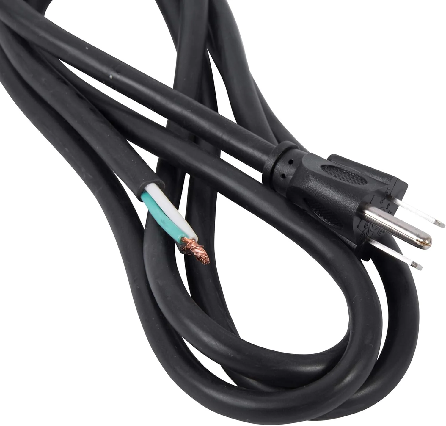 Bergen Industries Inc. Bergen Industries Inc PS615143 3-Wire Appliance and Power Tool Cord, 6 ft, 14 AWG, 15A/125V AC, 1875w , Black