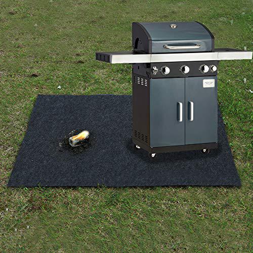 cibicon under the grill gear flame retardant mats,barbecue grilling,absorbing oil pads,reusable durable washable floor mat protect de
