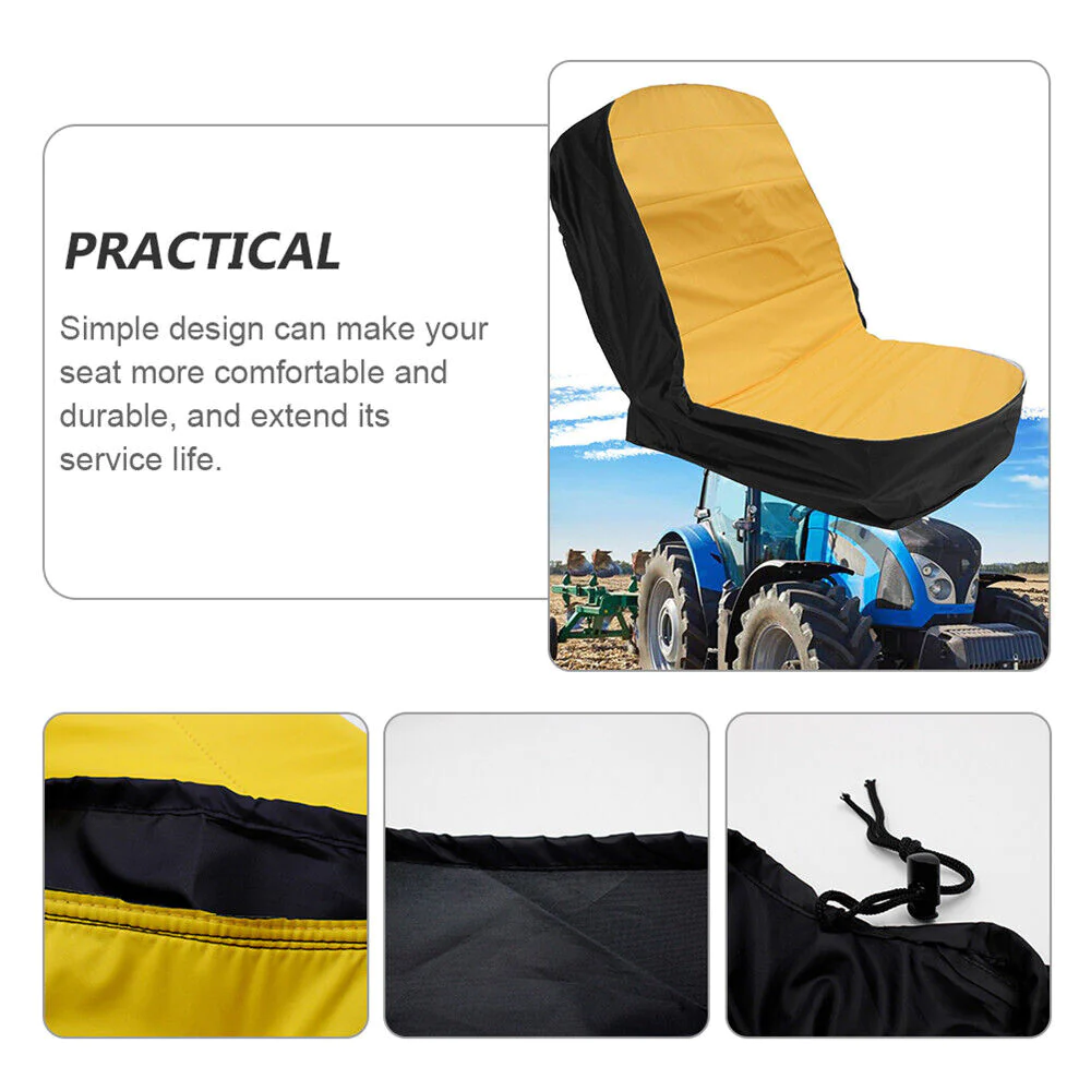 MM Electronicles Universal Lawn Mower Tractor Seat Cover Waterproof Padded Comfort Pad Protector