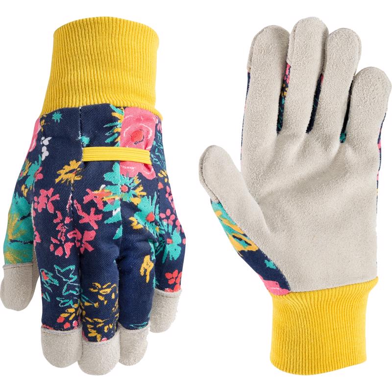 Wells Lamont Women&s;s Indoor/Outdoor Liberty Print Gardening Gloves Multicolored S 1 pair
