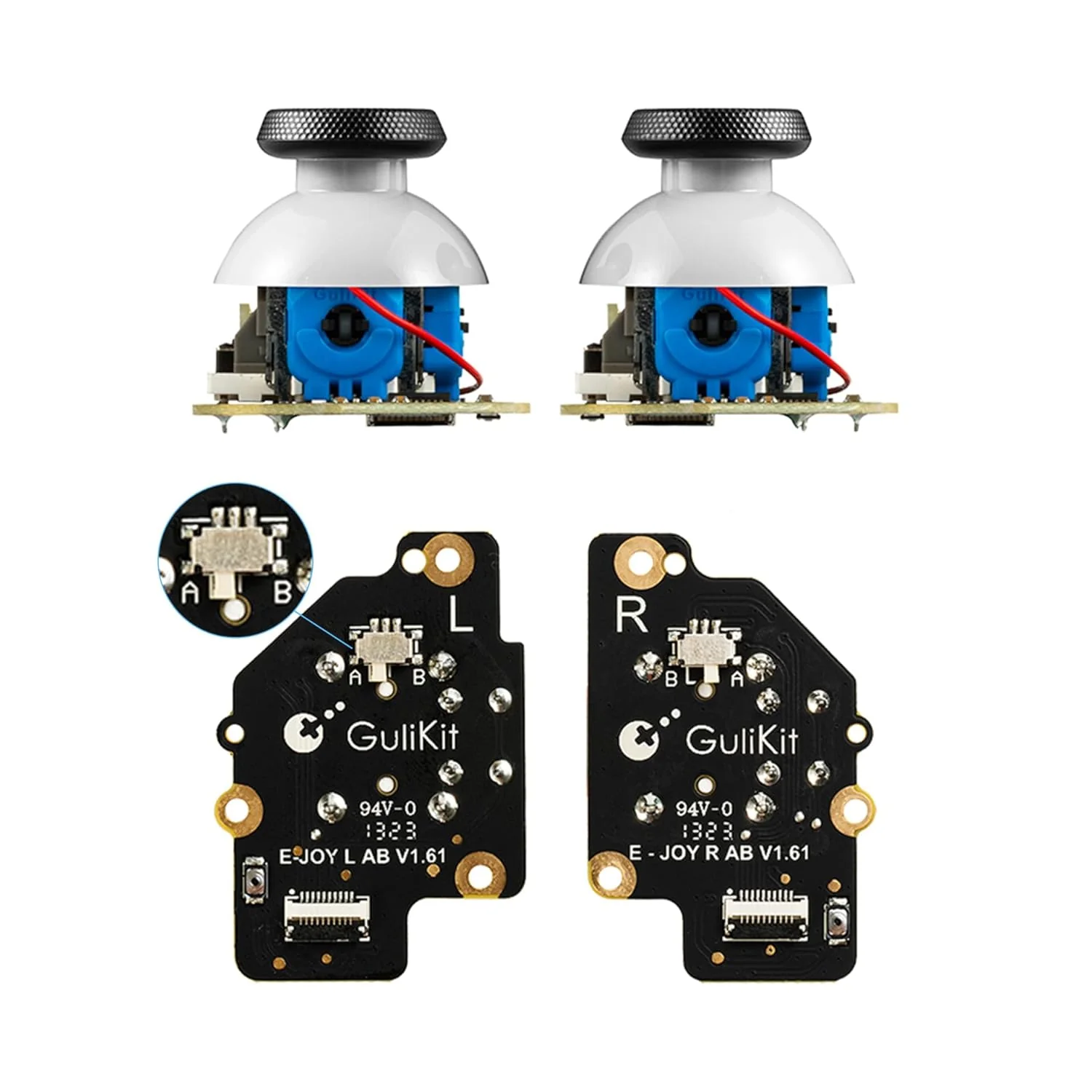 GCP Products [No Drifting] Hall Effect Sensor Joystick For Steam Deck [Type A &a; Type B], Electromagnetic Joystick Module Replacement Acces…