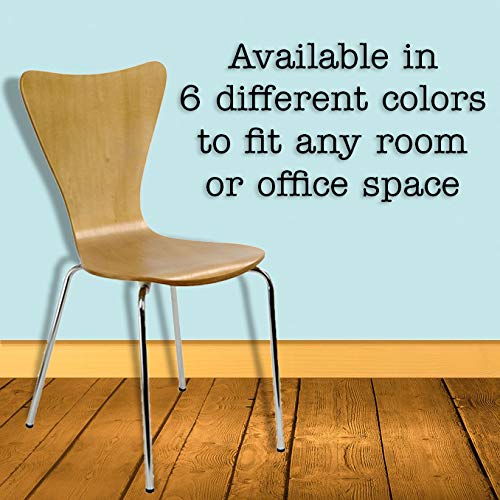 Legare Legaré Furniture Modern Ergonomic Bent Plywood Chair For The Home, Office, Or Work Space, White