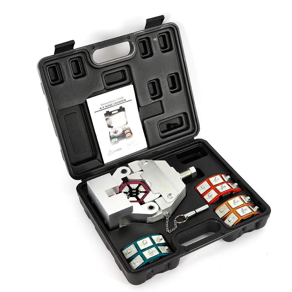 tfcfl crimper kit, 71500 hydraulic hose crimper tool a/c hose crimper kit manually operated air conditioning hose crimper too
