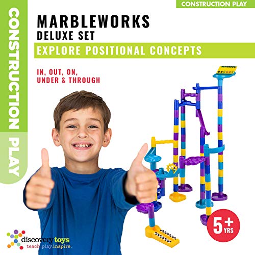 Discovery Toys Marbleworks Deluxe Marble Run | Kid-Powered Learning | STEM Educational Building Block Toy Learning &a; Childhood D