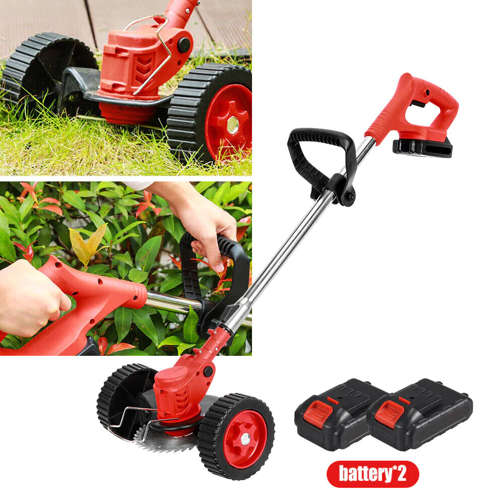 Great Choice Products Electric Weed Lawn Edger Eater Cordless Grass String Trimmer Cutter + Battery