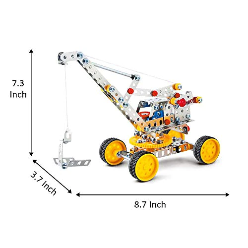 Iron Commander Erector Set - Educational Building Toys for Kids Ages 8 and up w/ 235 Pieces, Building Blocks STEM Toys - Metal C