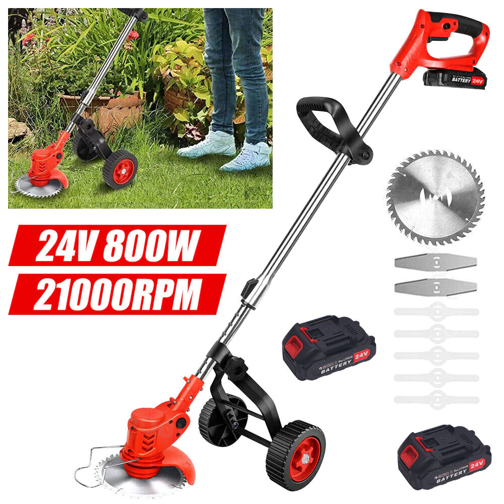 GCP Products Cordless Grass String Trimmer Cutter Electric Weed Eater Lawn Edger Stable