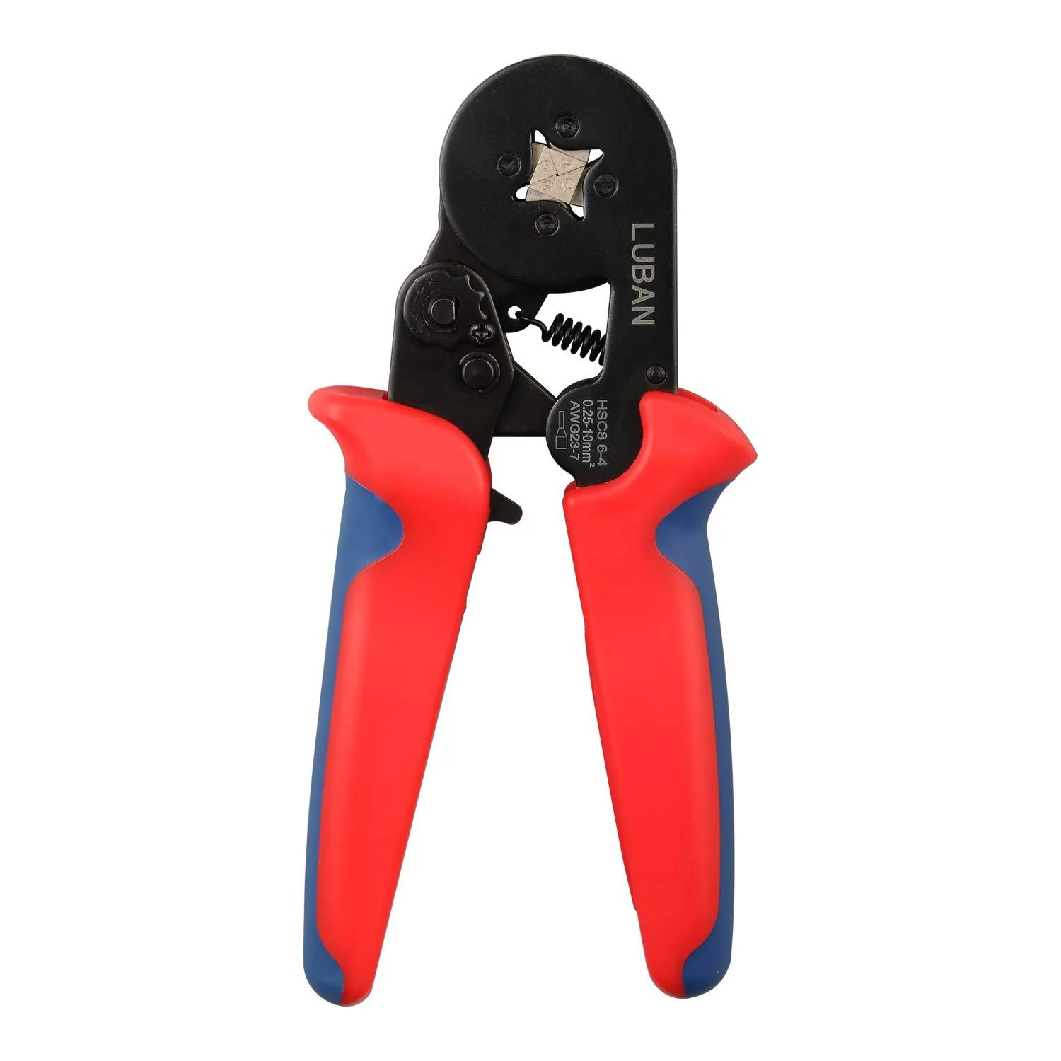 Luban ferrule crimping tool kit, ferrule crimper plier (awg23-7), self-adjustable ratchet crimping tool kit for wire ferrules conne