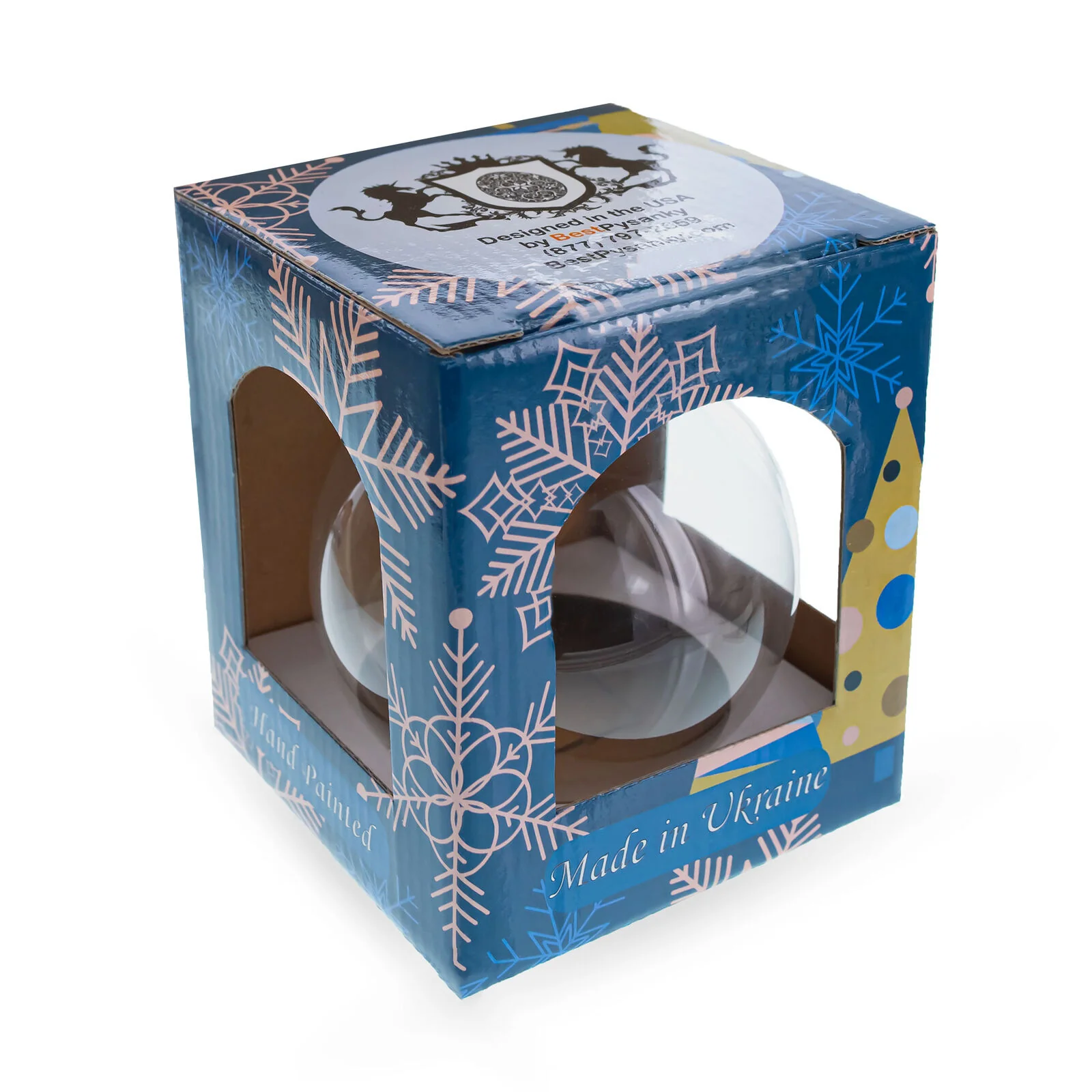 Great Choice Products Petra, Jordan Glass Ball Christmas Ornament 4 Inches