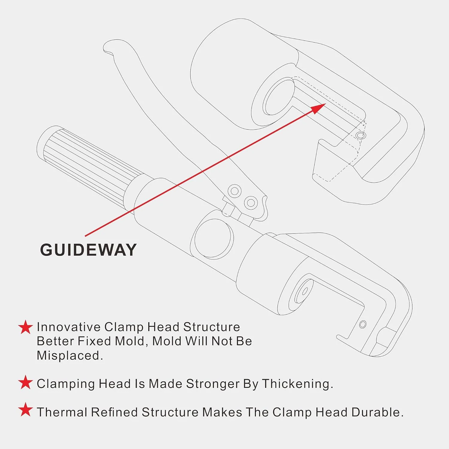 AMZCNC 10 Tons Hydraulic Wire Battery Cable Lug Terminal Crimper Crimping Tool With 9 Pairs of Dies