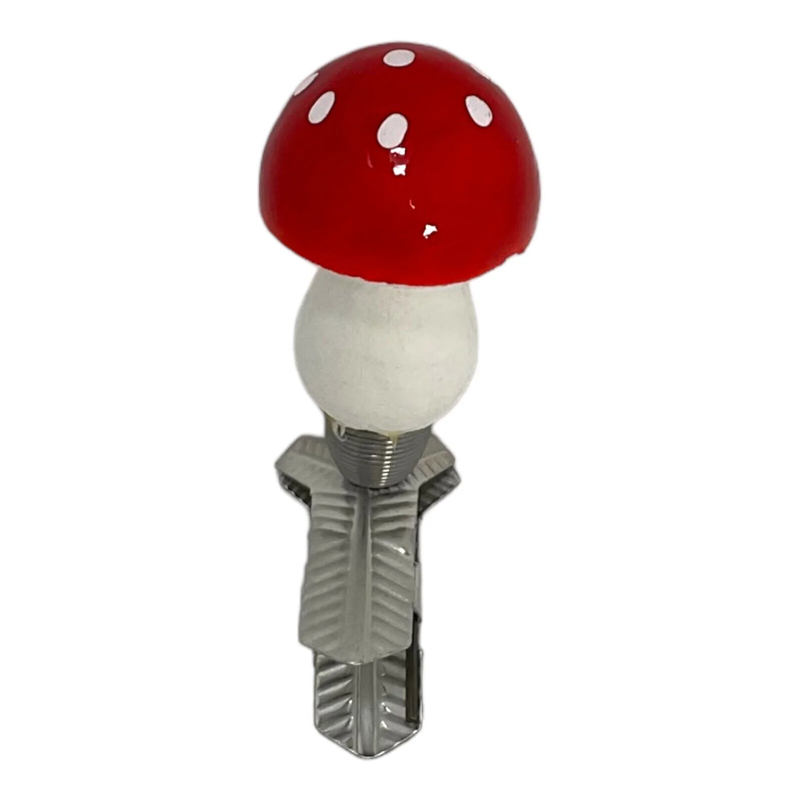 Great Choice Products Red Toadstool Mushrooms German Paper Mache Christmas Tree Ornaments Set Of 4