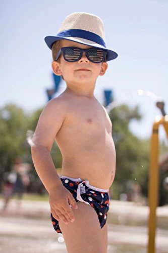 Beau &a; Belle Littles Eco-Friendly Reusable Baby Swim Diapers (Sizes N?) ?Adjustable, Easy-Wash Nageuret Reusable Swim Diaper Boys &a; Girls ?Soft, Brea