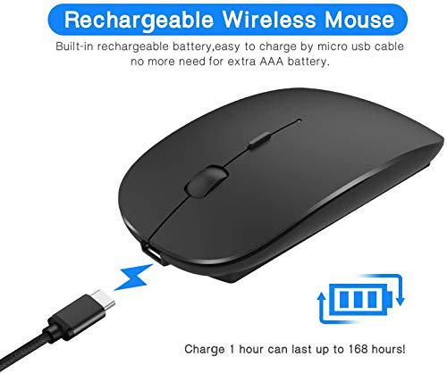 ZERU bluetooth mouse,rechargeable wireless mouse for macbook pro/macbook air,bluetooth wireless mouse for laptop/pc/mac/ipad pro/c