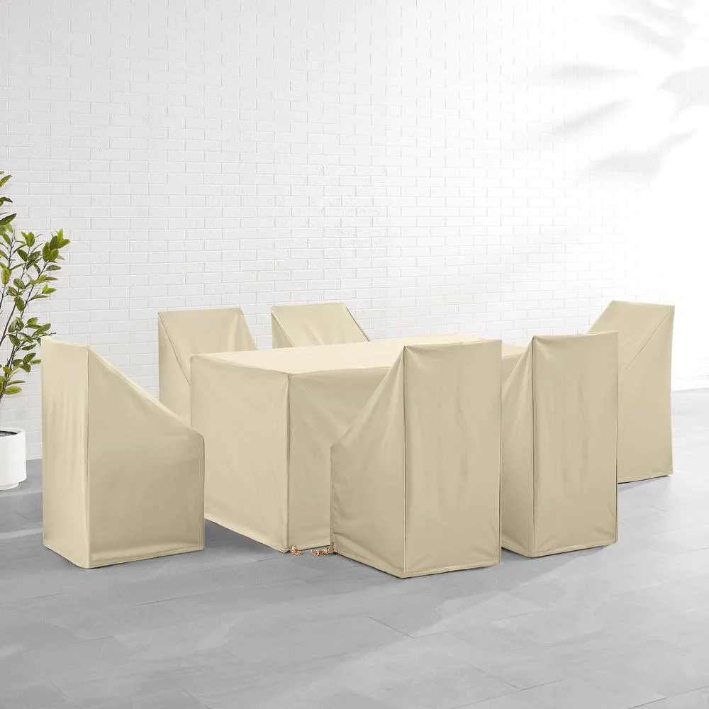 Crosley 7Pc Outdoor Dining Furniture Cover Set