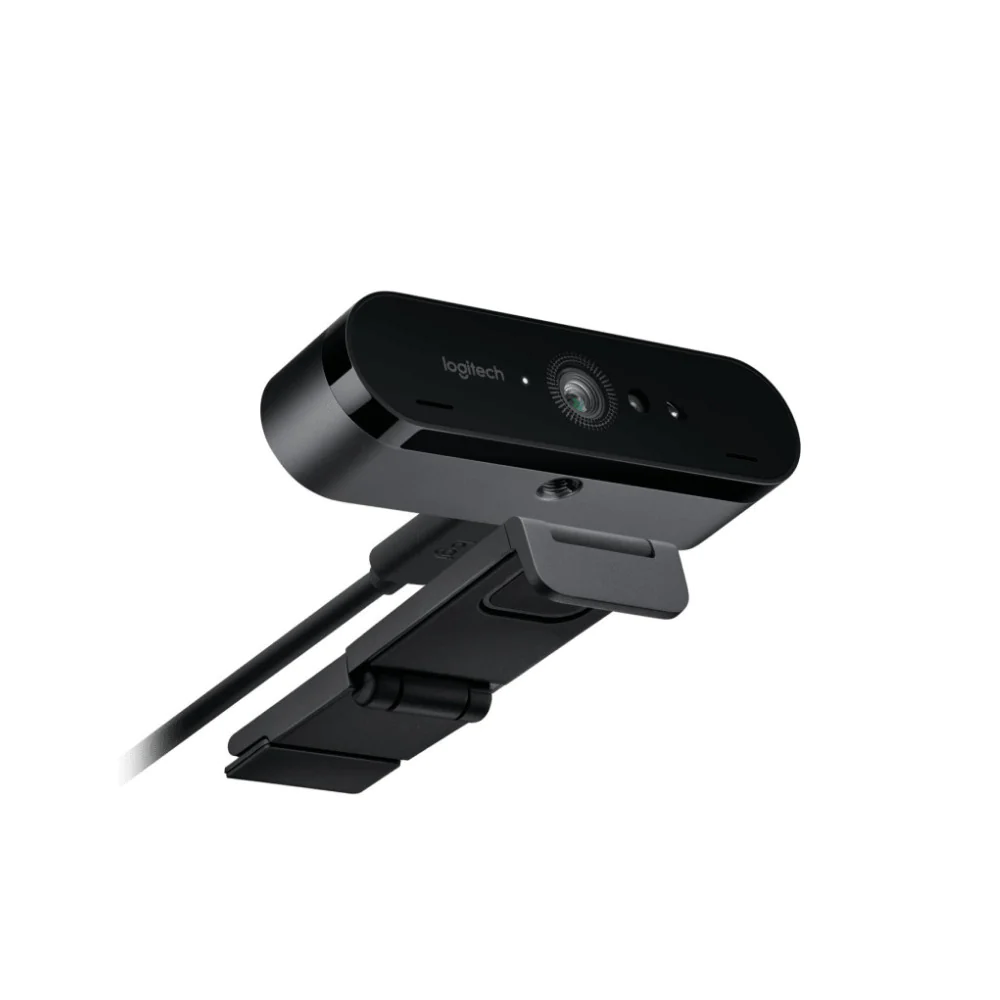 Logitech Brio Ultra HD Webcam with Knox Gear Selfie Ring Light Bundle