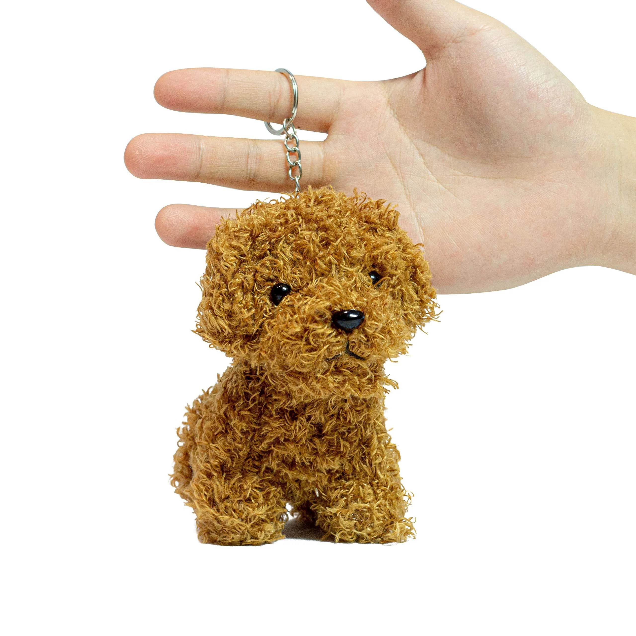 Vel cute stuffed animal dog anime plush key chain, fashion accessory backpack clips, kindergarten gift, handbag pendant, 5 inch (