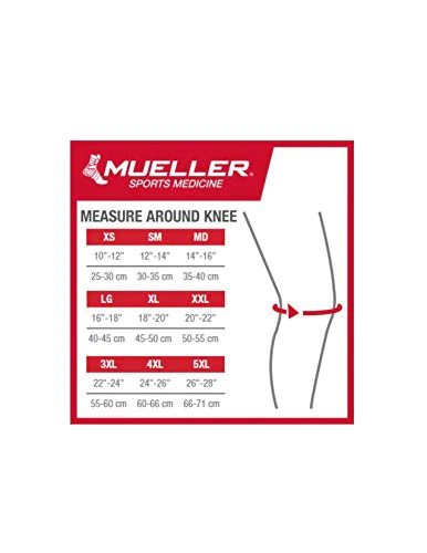 MUELLER Sports Medicine Breathable Open Patella Knee Sleeve, Medium, Black, 0.44 lb, 7.04 Oz