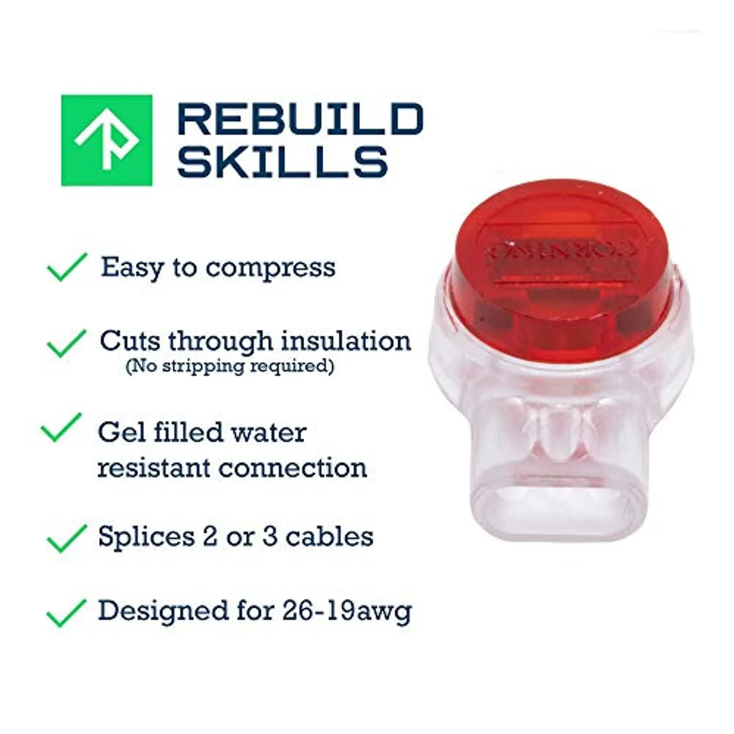 orvac 3 m s ur scotchlok connector terminals - 100pk