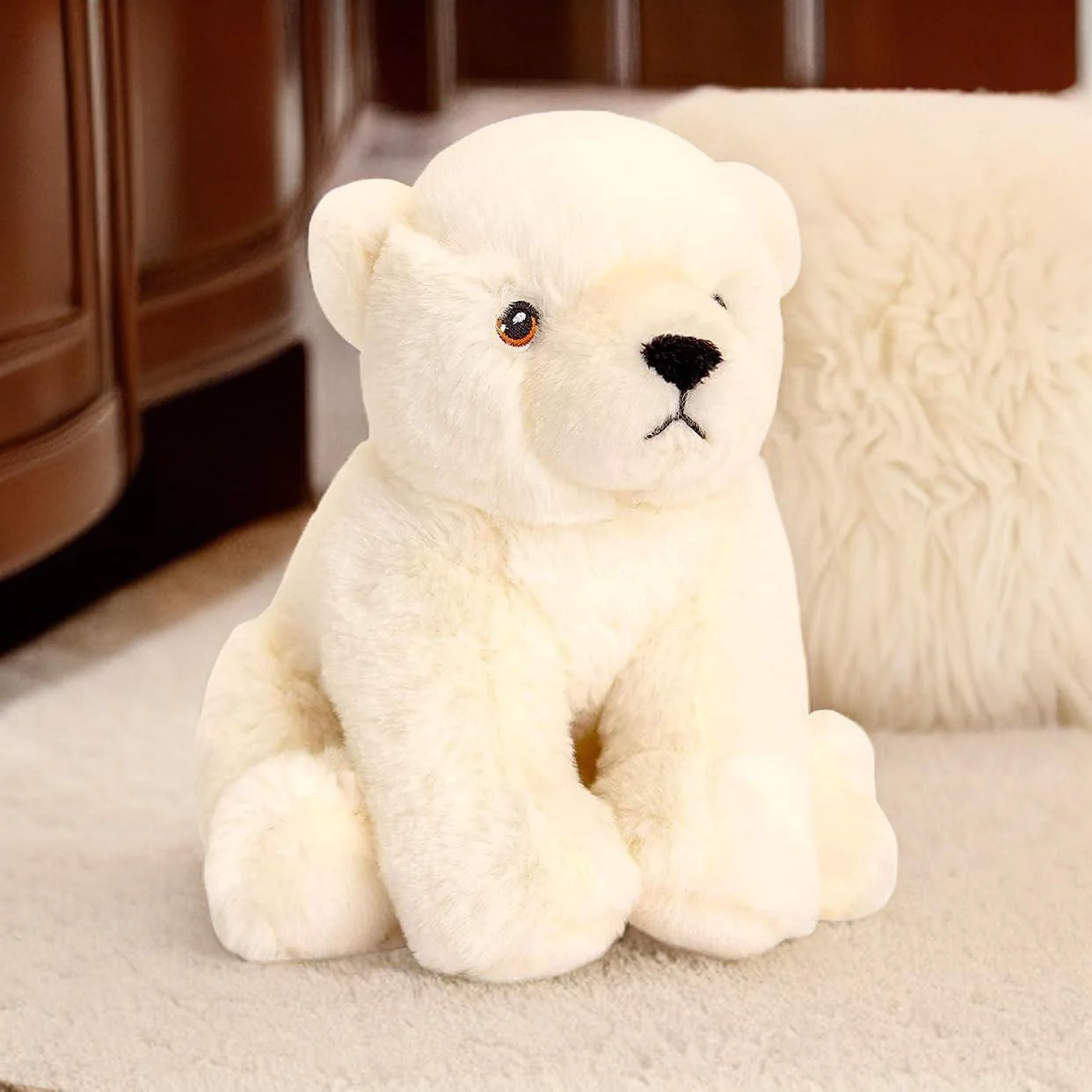 deluxe paws 100% recycled plush eco toys (polar bear)