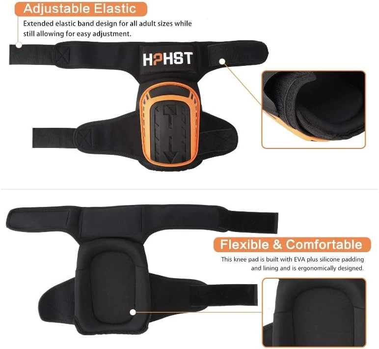 Generic Knee Pads - HPHST Professional Knee Pad for Work Gardening Workout Roller Skating with Heavy Duty Foam Padding Gel Construction