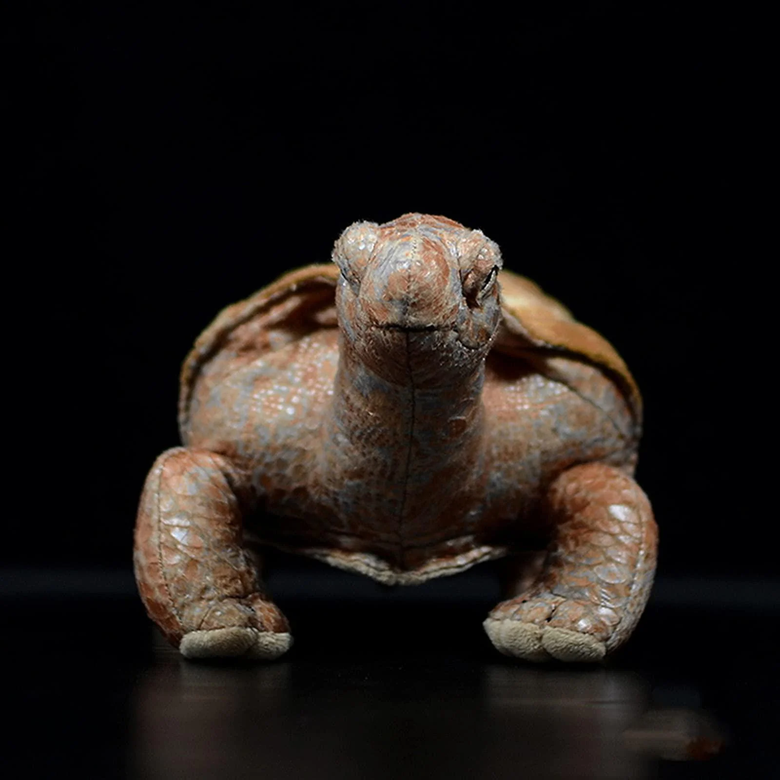 zhongxin made simulation tortoise plush toy - 11inch lifelike brown tortoise stuffed animals rex plushie toys figur, super soft plush dolls