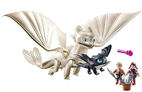 playmobil how to train your dragon iii light fury with baby dragon &a; children