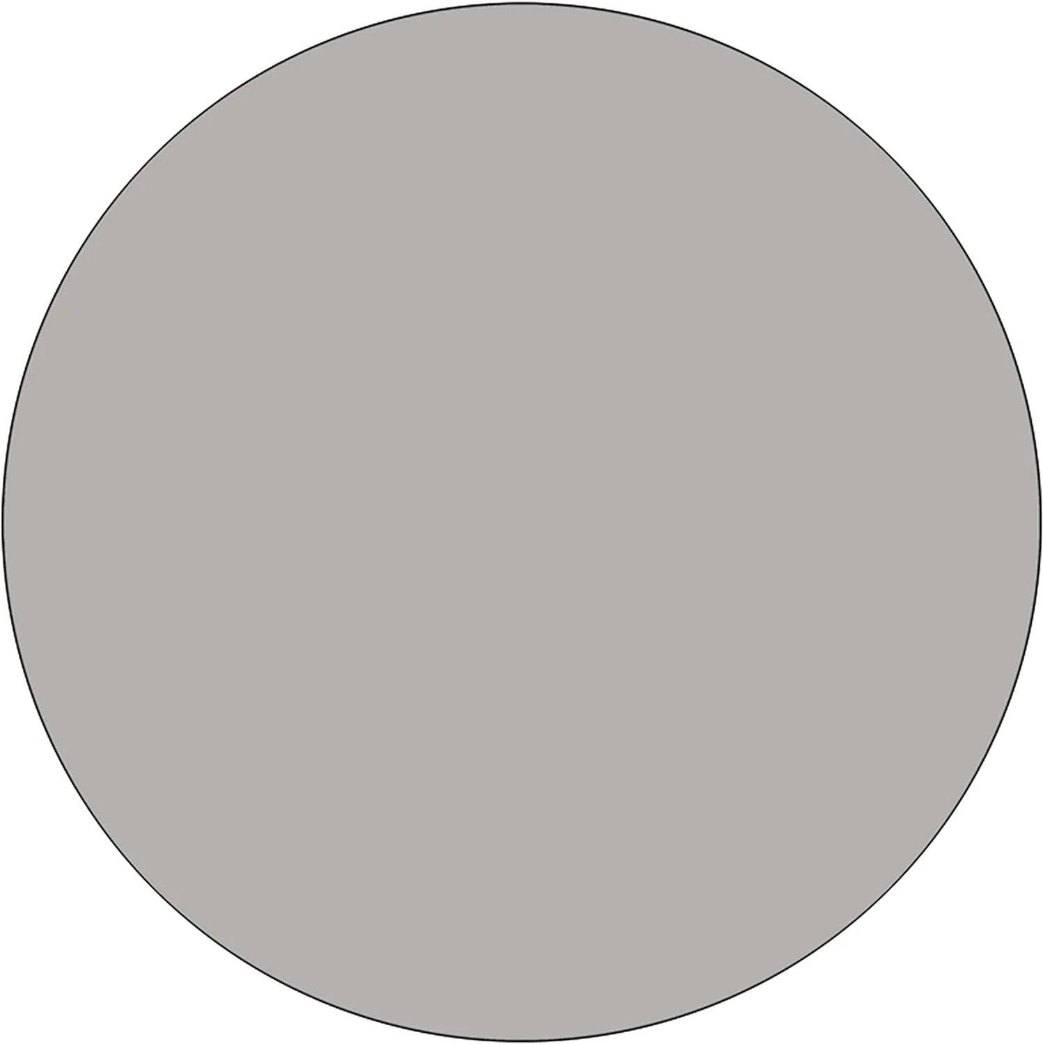 Flash Furniture 42&s;&s; Round Grey HP Laminate Activity Table - Height Adjustable Short Legs - XU-A42-RND-GY-H-P-GG