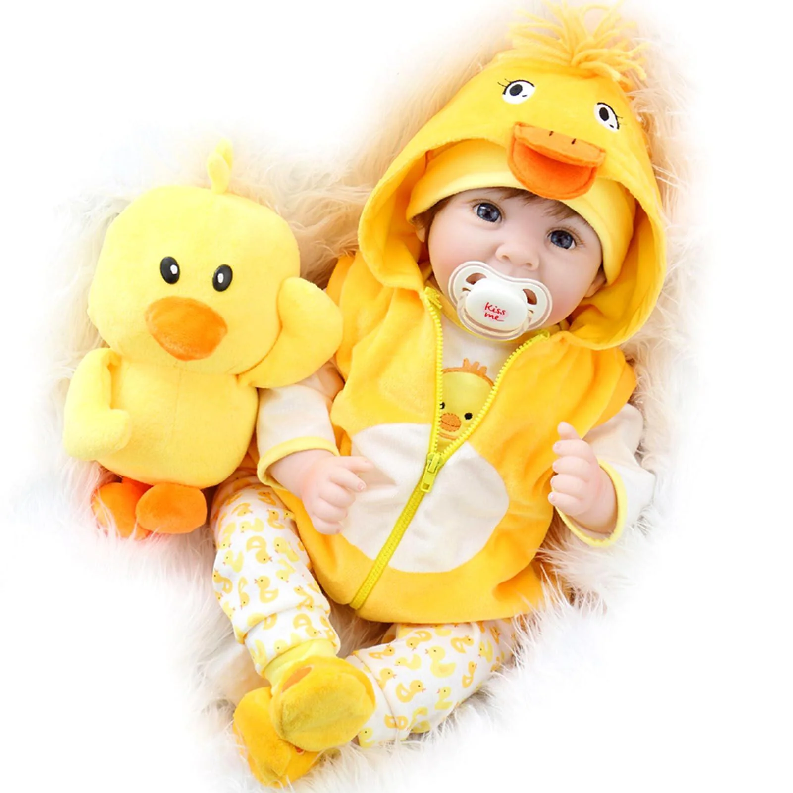 aori lifelike reborn baby dolls - realistic newborn baby doll with feeding toy accessories for kids 3+