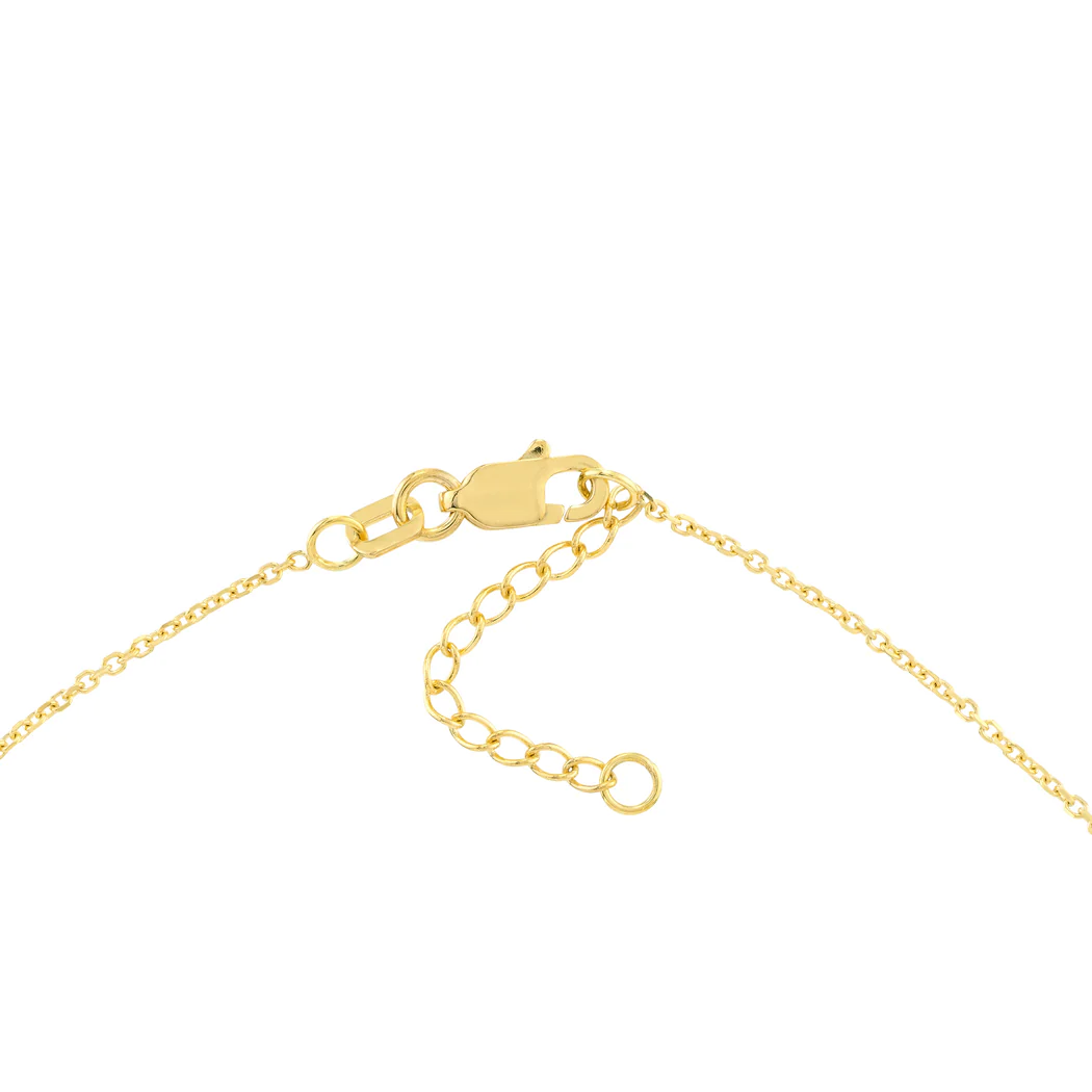 Jewelryweb 14k Yellow White and Rose Gold Tri-color Coffee Beans - 10 Inch