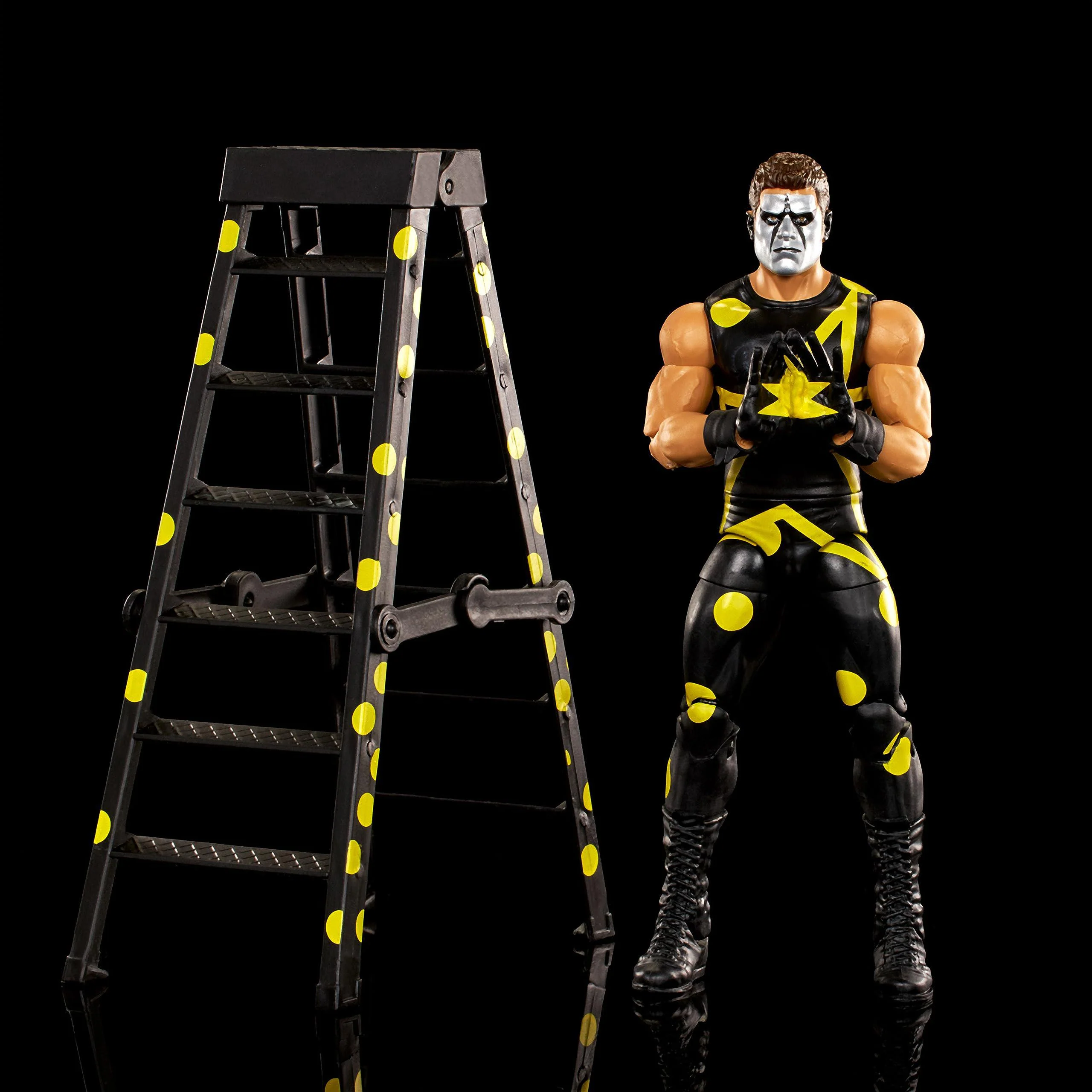 wwe stardust elite collection action figure with accessories, articulation &a; life-like detail, collectible toy, 6-inch