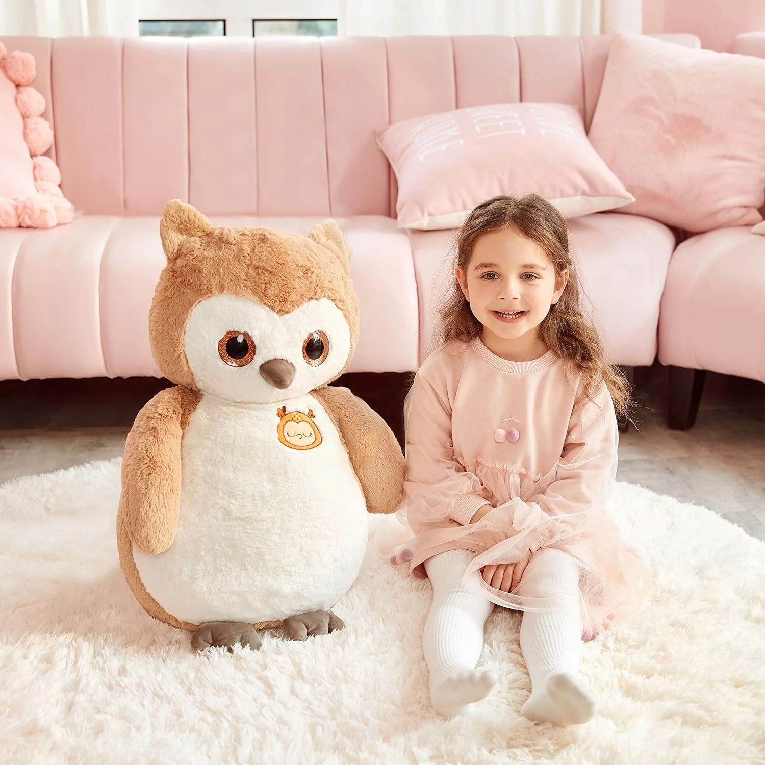 GCP Products Giant Owl Stuffed Animal Jumbo Owl Plush Toy 23 Inches