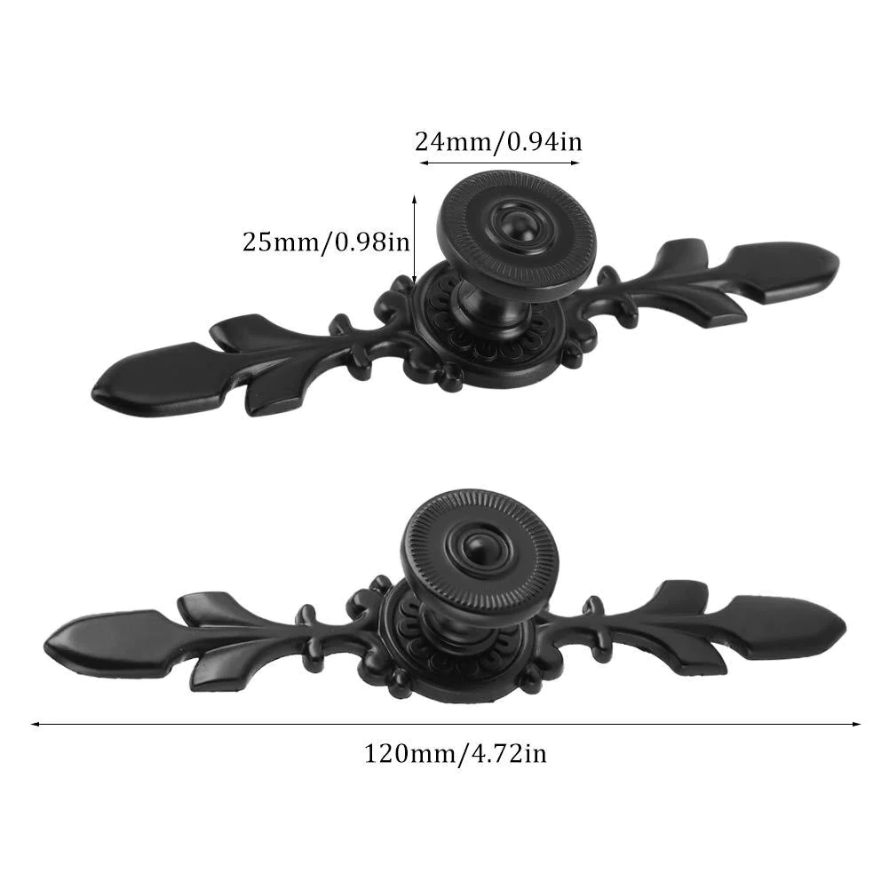 fdit pack of 4 vintage style pull handle door knob back plate for home furniture drawer cabinet dresser closet wardrobe cupbo