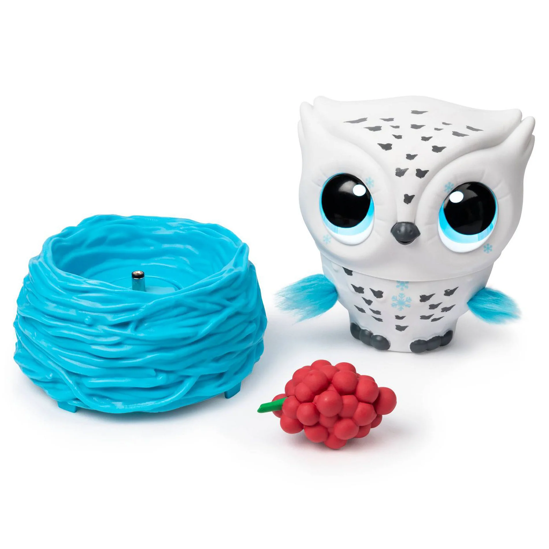 Owleez , Flying Baby Owl Interactive Toy with Lights and Sounds (White), for Kids Aged 6 and Up