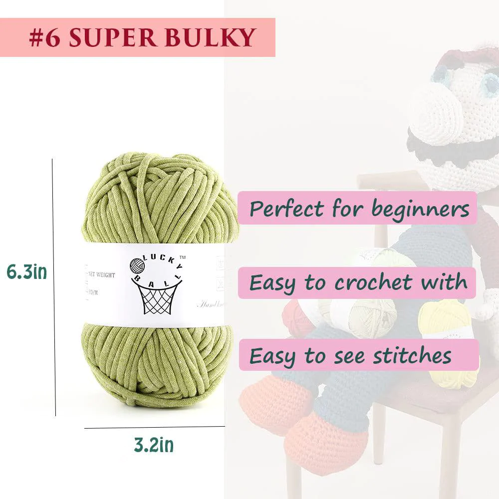 LUCKY BALL yarn for crocheting,soft yarn 1pcs yarn for crocheting blankets acrylic crochet yarn for sweater,hat,socks,baby blankets