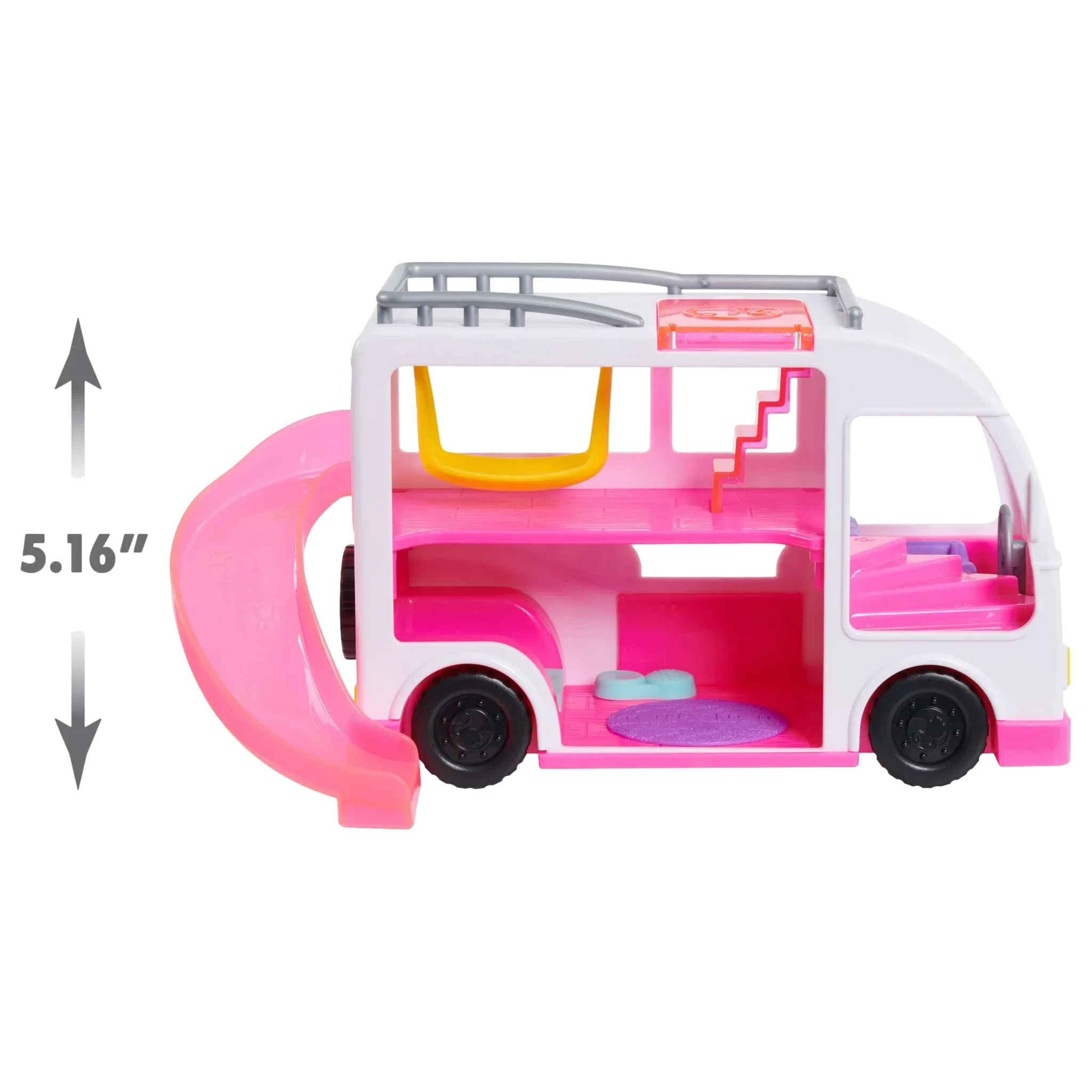 Barbie Deluxe Pet Camper Playset with Figures, 17-pieces